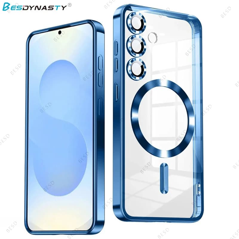 Plating Magnetic Case for Samsung Galaxy S26 S25 FE S24 S23 S22 PIus Ultra Cover