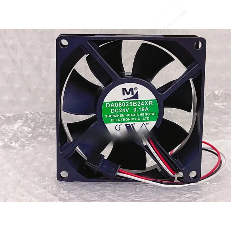 Ventola di raffreddamento per server WM DA08025B24XR CC 24 V 0,19 A 80 x 80 x 25 mm a 3 fili