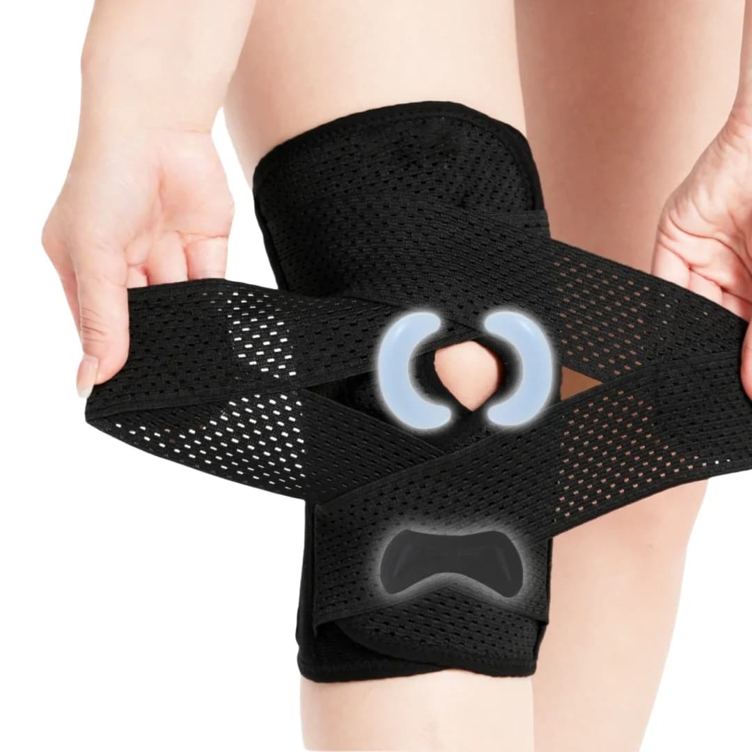 Ginocchiera a compressione leggera regolabile, menisco, rotula, cinturino di supporto per ginocchio, ginocchiere, protezione articolare per lo sport