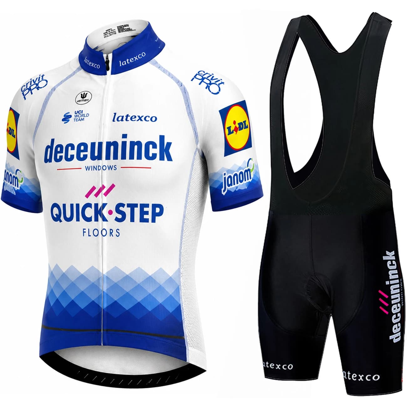 Bicycle Uniform QUICK STEP Team Jersey Mtb Man Men's Cycling Shirt Bib Shorts Men's Clothing Set Mountain Bike Accessories Bikes
