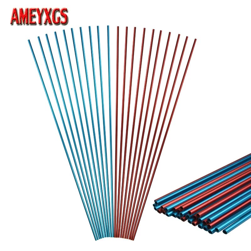 6/12 pz 30 pollici tiro con l'arco alluminio freccia albero colonna vertebrale 500 ID 6.5mm OD 7.6mm per Compound Revurve arco tiro caccia freccia Rod