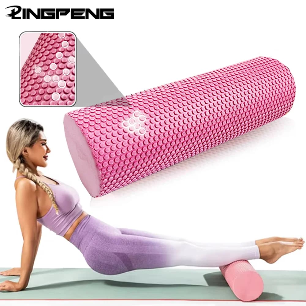 EVA 30/45CM Foam Yoga Roller, Hexagonal Cylinder for Pilates Exercises for Advanced Domestic Training