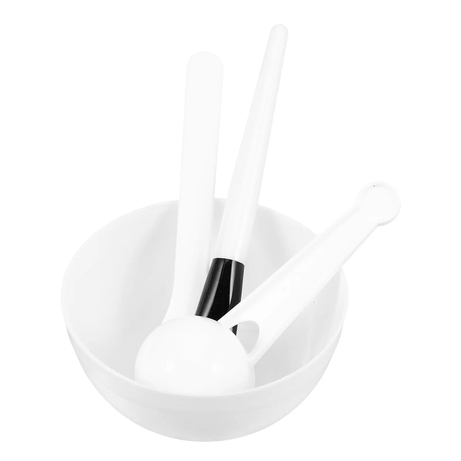 4Sets Face Mask Bowl Set DIY Facial Mask Kit 9cm Plastic Mixing Bowls Sticks Beauty Tools Skin Care Supplies Supplies