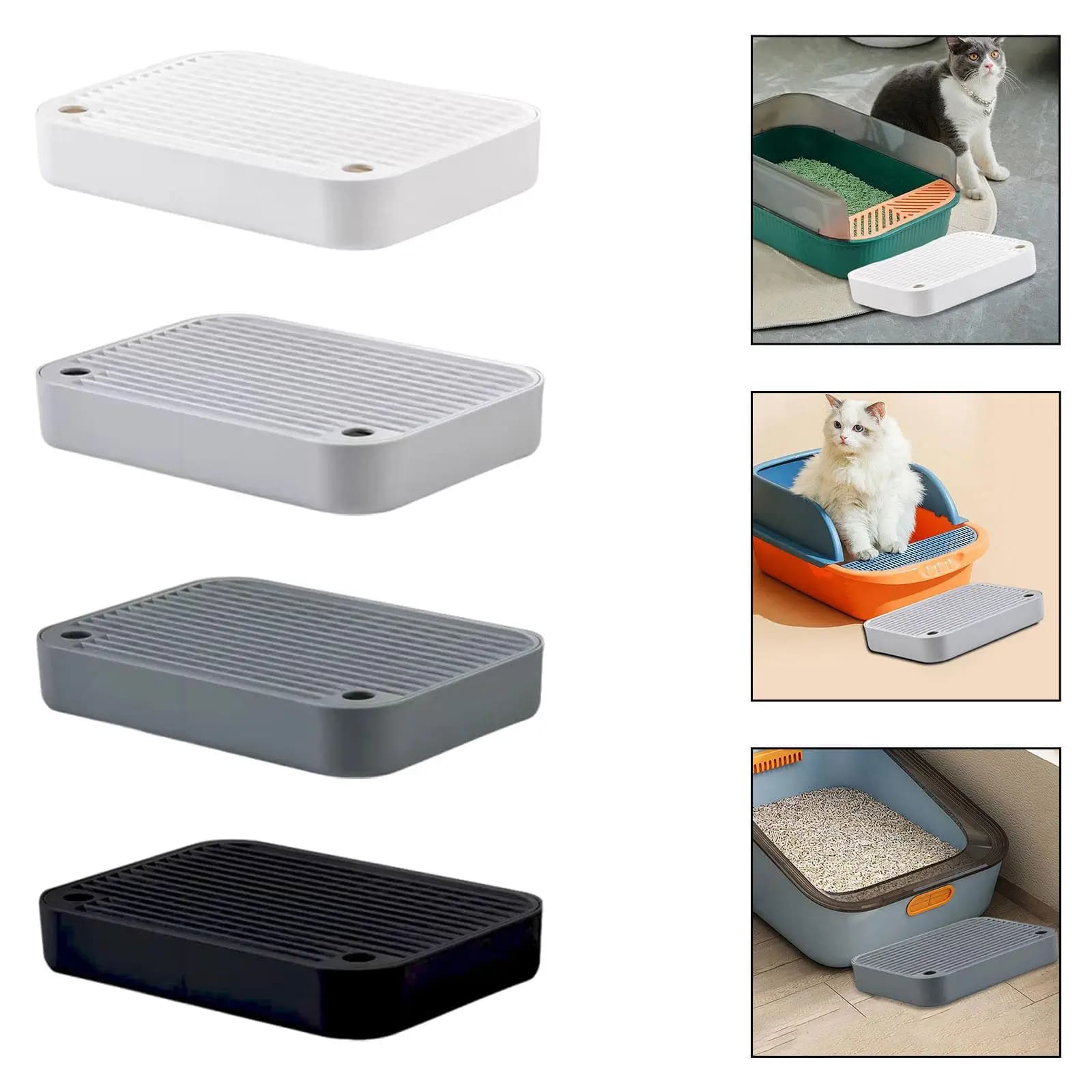 Pedana per lettiera per gatti, Premium, Facile da usare, Lavabile, Portatile, Facile da pulire, Pratica per mantenere l'ordine, Accessorio, Articoli per animali domestici
