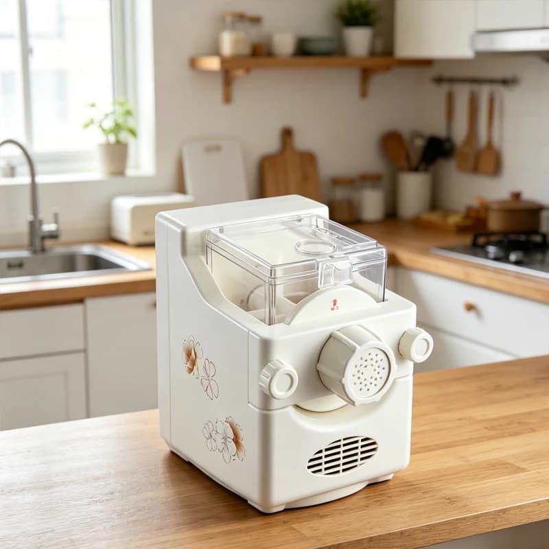 Macchina per Pasta Domestica Completamente Automatica con 9 Tipi di Stampi, Produttore di Pasta Italiana per Cucina