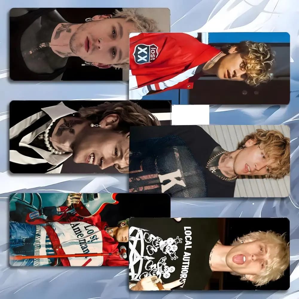 MGK Colson Baker Machine Gun Kelly-Y Mousepad grande per gaming con bordo rinforzato, tappetino da scrivania per PC