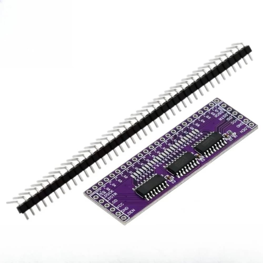 Modulo di espansione IO seriale-parallelo 74HC595 da 4 pezzi, espansione da 3 a 24 pin per controllo LED microcontrollore