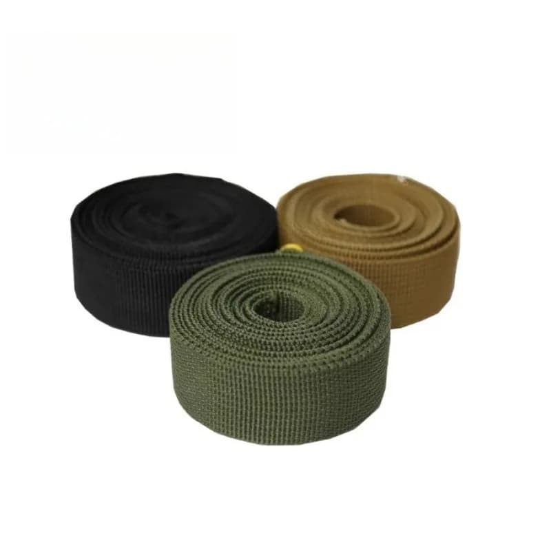 Nastro in tessuto da 5M, 25mm, 38mm, 50mm per tracolle di borse, gilet tattici, zaini, cinture da imballaggio, accessori fai da te per cucito