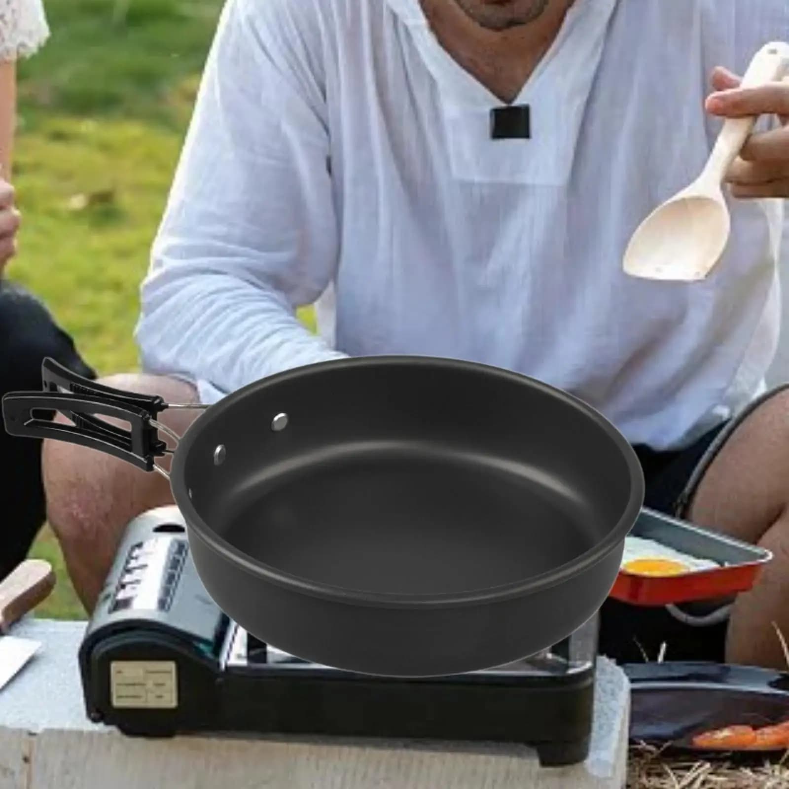Camping pan Outdoor kitchen equipment Light portable camping equipment