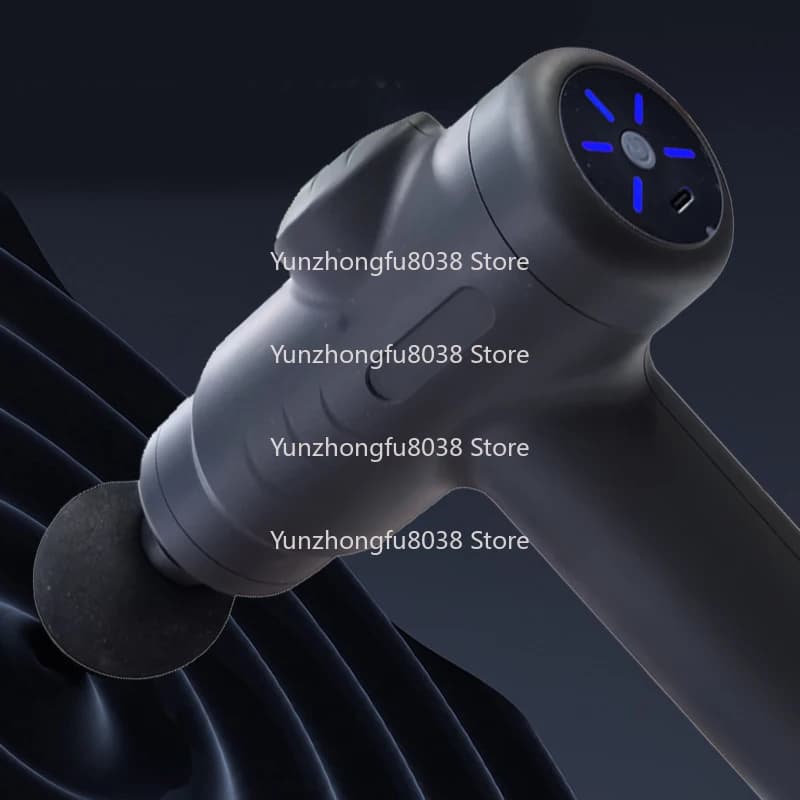 Rechargeable Portable Percussion Deep Fabric Massage Gun for Back Neck Massage and Full Body with 8 Heads
