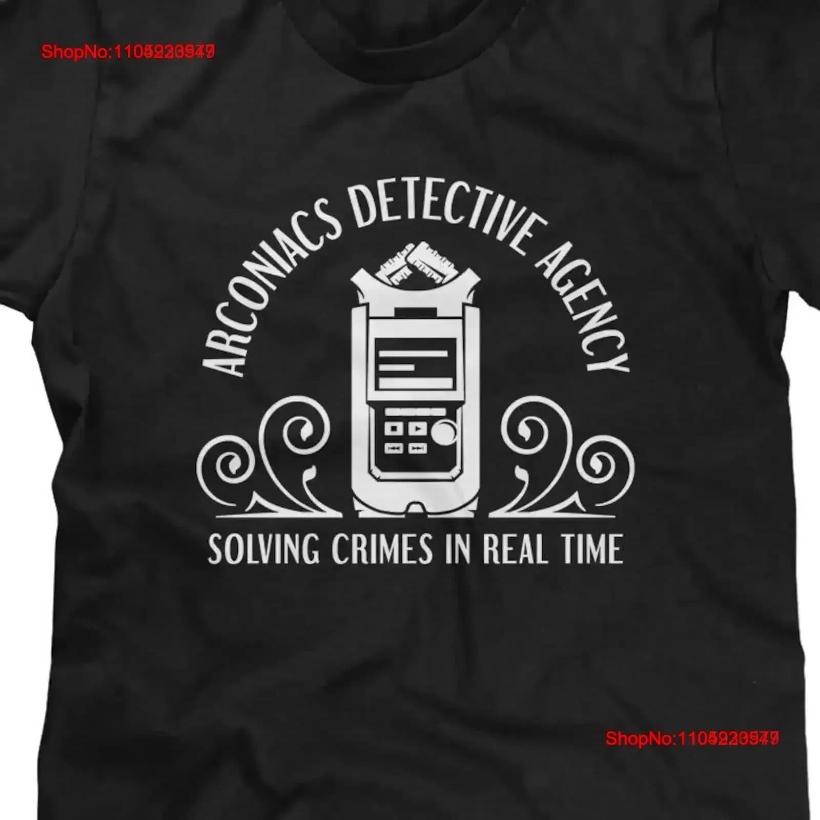 Arconiacs Detective Agency T-shirt da uomo o divertente cultura pop vintage lavato Versatile homme Moda casual Morbido leggermente