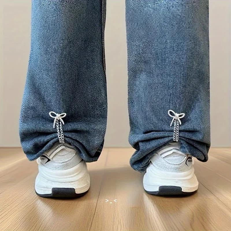 6 clip per polsini regolabili, elementi di fissaggio per pantaloni, cinghie per le gambe, chiusure per cavi durevoli staccabili senza cucitura per magliette, jeans, camicie, fasce