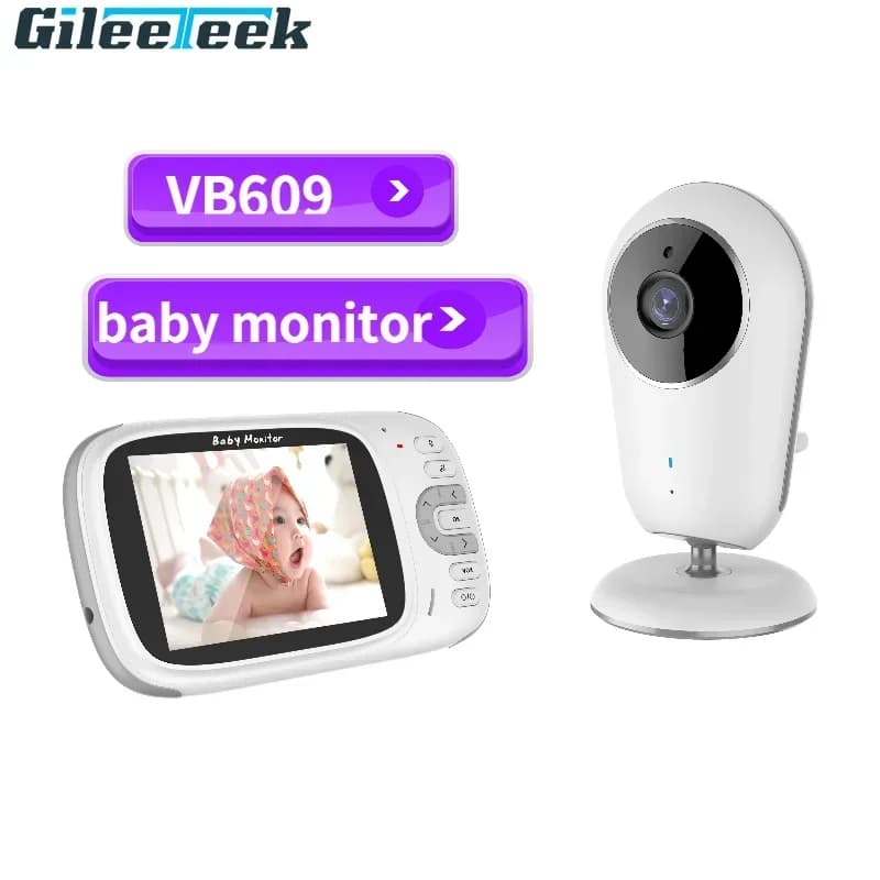 VB609 Smart Baby Monitor Schermo LCD a colori da 3,2 pollici Video Citofono bidirezionale Baby Monitor Telecamera Telecamera di sorveglianza per cameretta