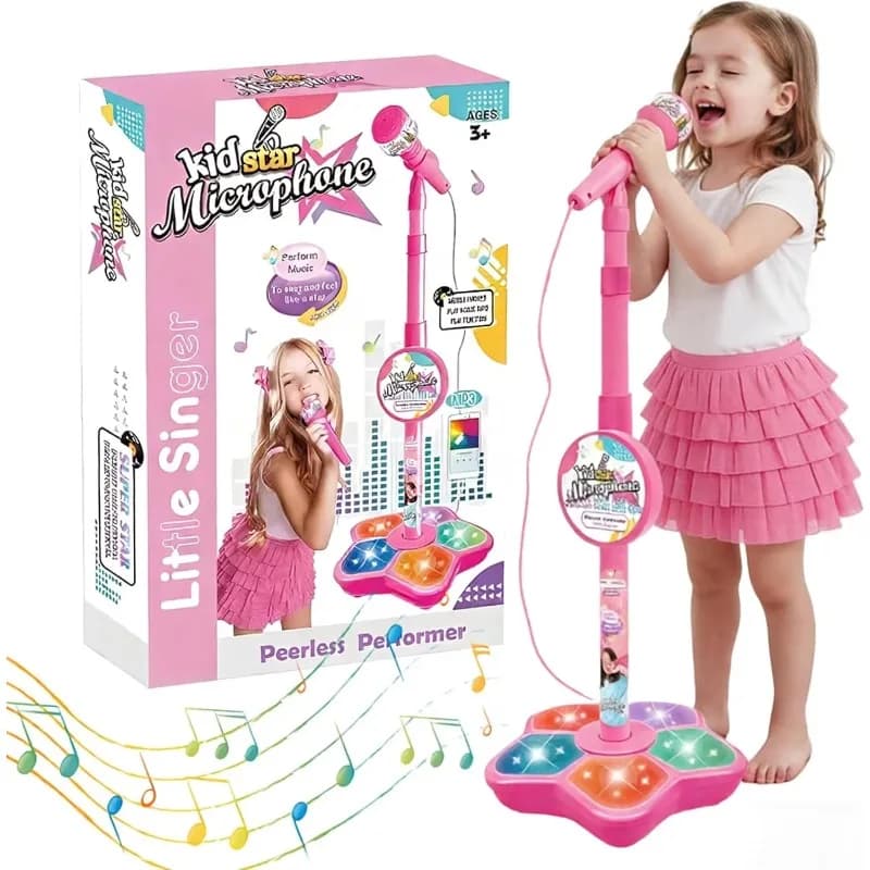 New Kids Microphone Stand Toy Portable Children's Karaoke Electronic Durable Party Karaoke Microphone Stand Kids Karaoke Machine