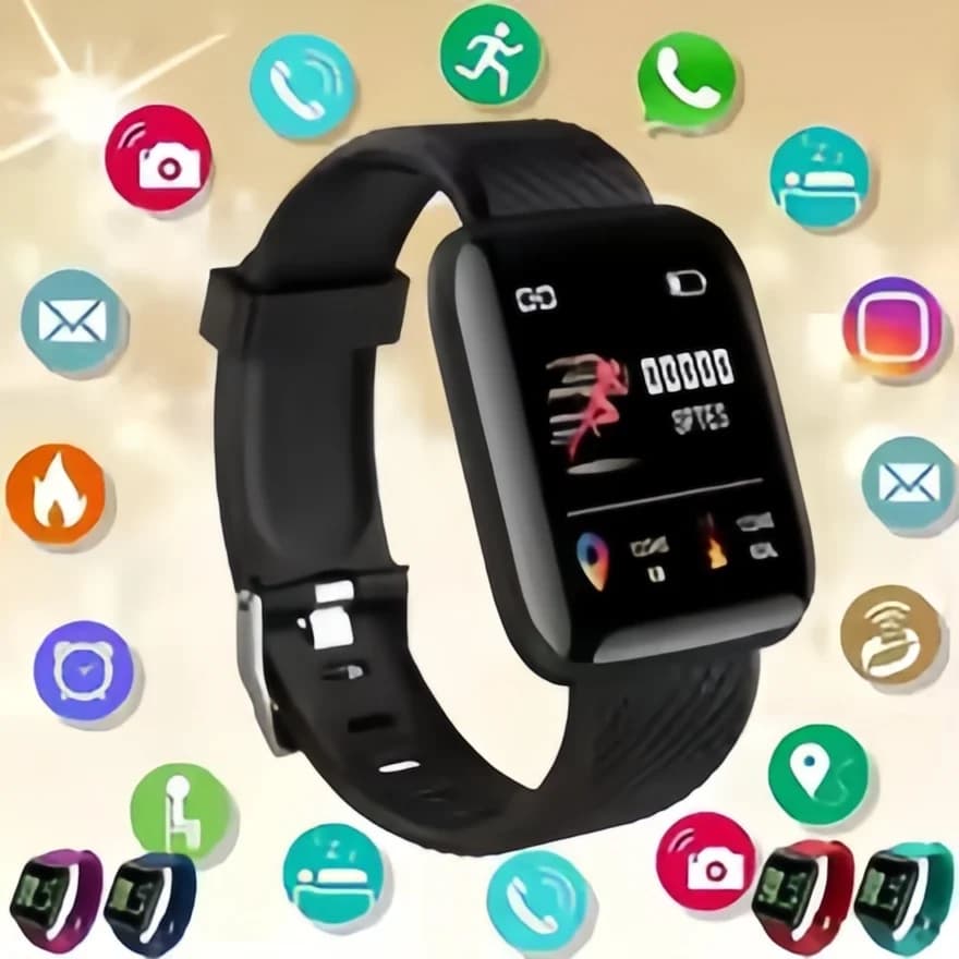 D13 Pro Max Smart Watch-Bluetooth Calls/SpO2 Monitor/Sleep Tracker,Fitness Message Alerts&Music Control,116Plus Upgrade