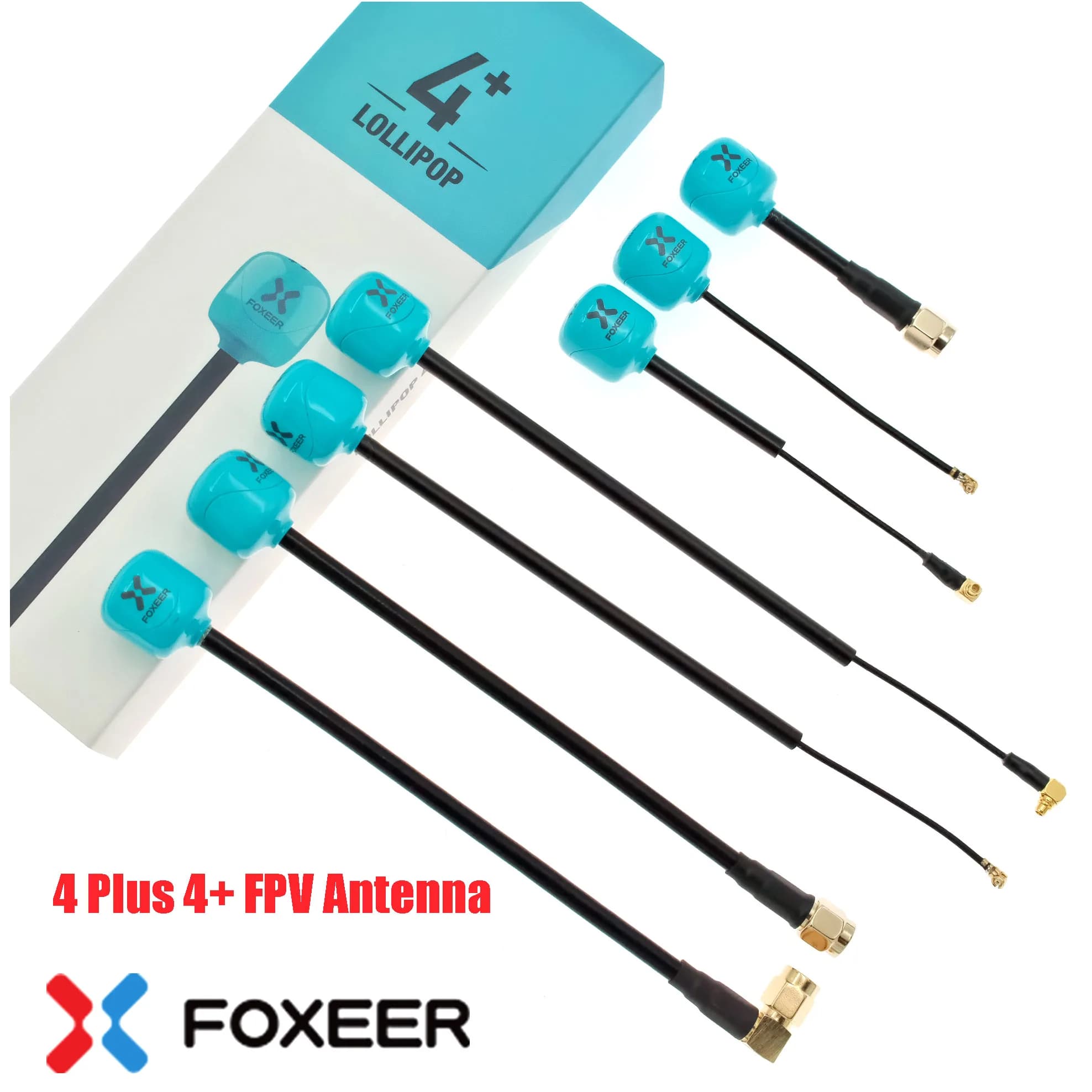 Foxeer Lollipop 4 Plus 4 + FPV 5.8G 2.6Dbi RHCP SMA RPSMA UFL MMCX FPV Omni LDS Antenna for FPV Racing Drone