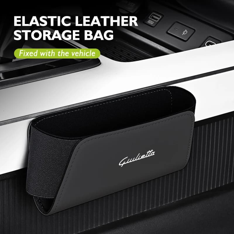 Car Stickers For Alfa Romeo PU Leather Car Side Pocket Organizer Sunglass Holder Storage Bag 159 Giulietta 156 147 Giulia Mito G