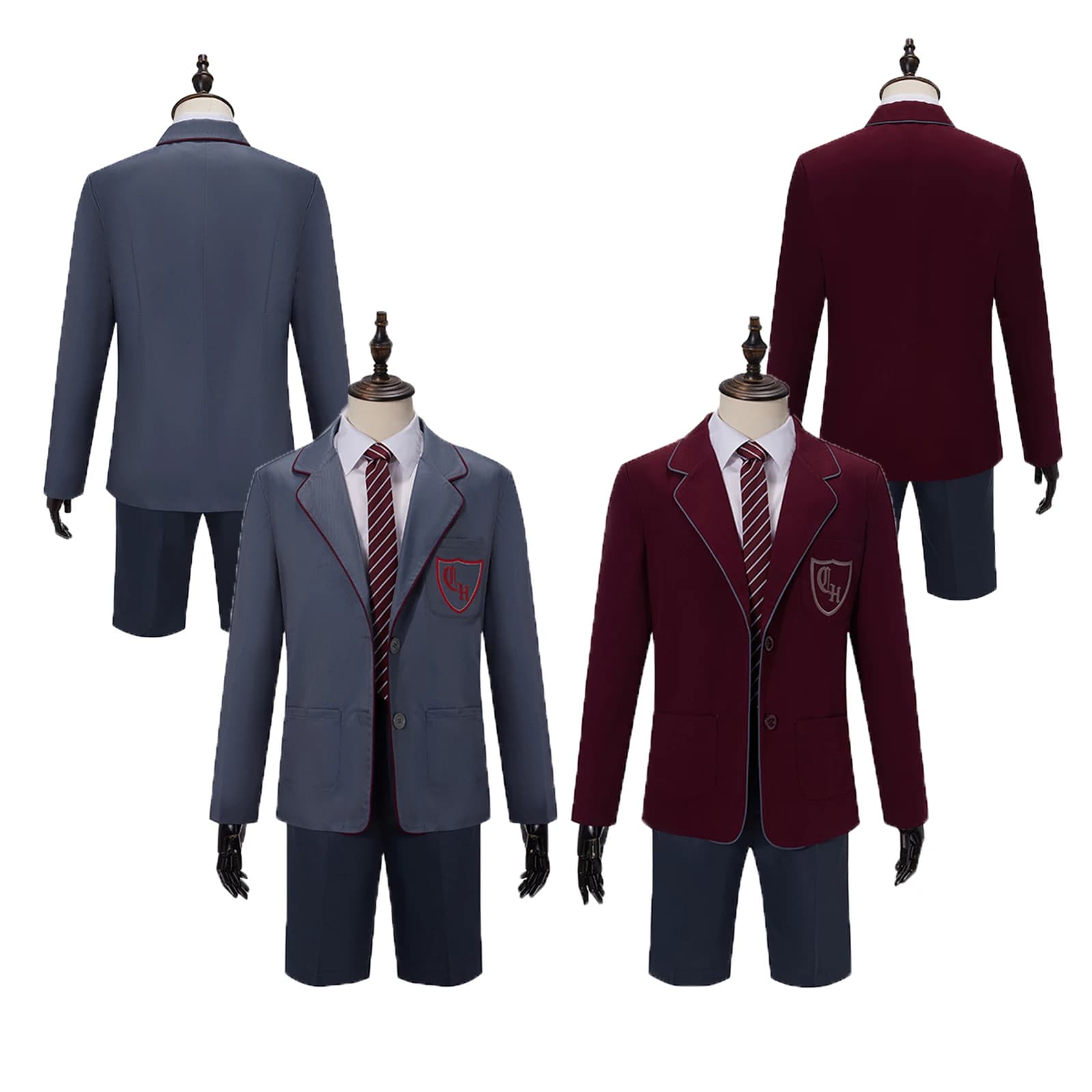Matilda grigio uniforme scolastica costume cosplay musicale uomo donna bambino pantaloncini casual set uniforme in rosso vestito da festa di Halloween
