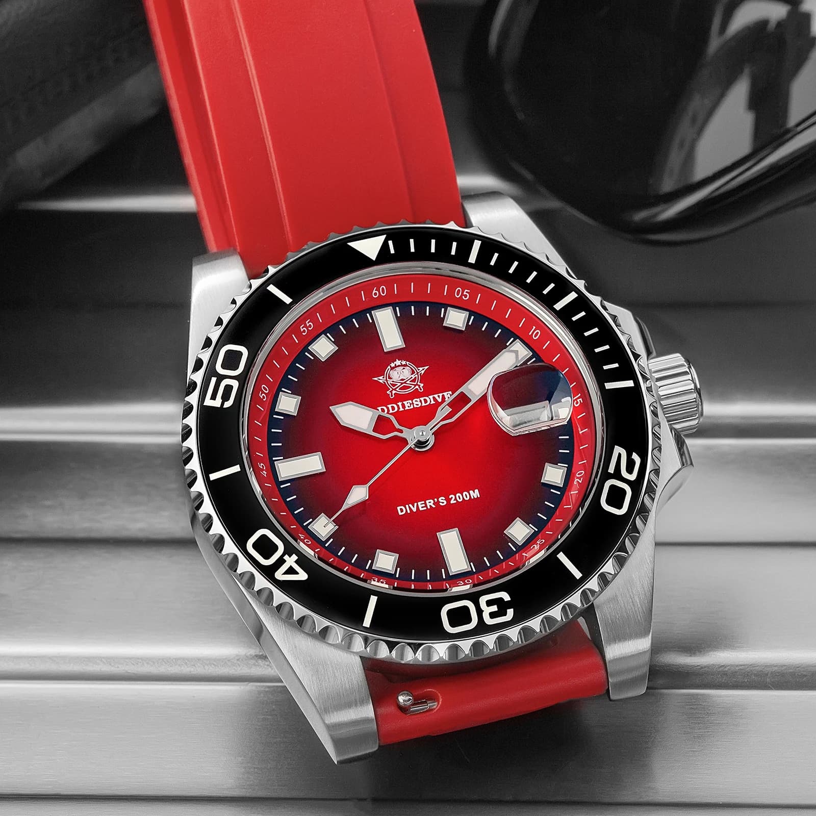 ADDIESDIVE Fashion Men's Watch 200m Waterproof Stainless Steel Luminous Quartz Watches Reloj Hombre Ceramic Bezel