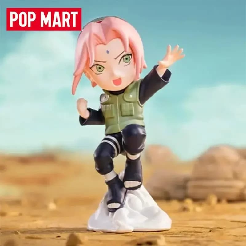 POP MART NARUTO Ninkai Taisen Series Blind Box Guess Bag Decorazione del desktop Modello carino Regalo Ragazza Giocattoli Anime