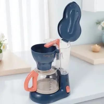 1 Pezzo Mini Macchina da Caffè Sicura Senza Batterie, Elettrodomestico Giocattolo per Bambini, Gioco Creativo di Cucina e Finta Cucina
