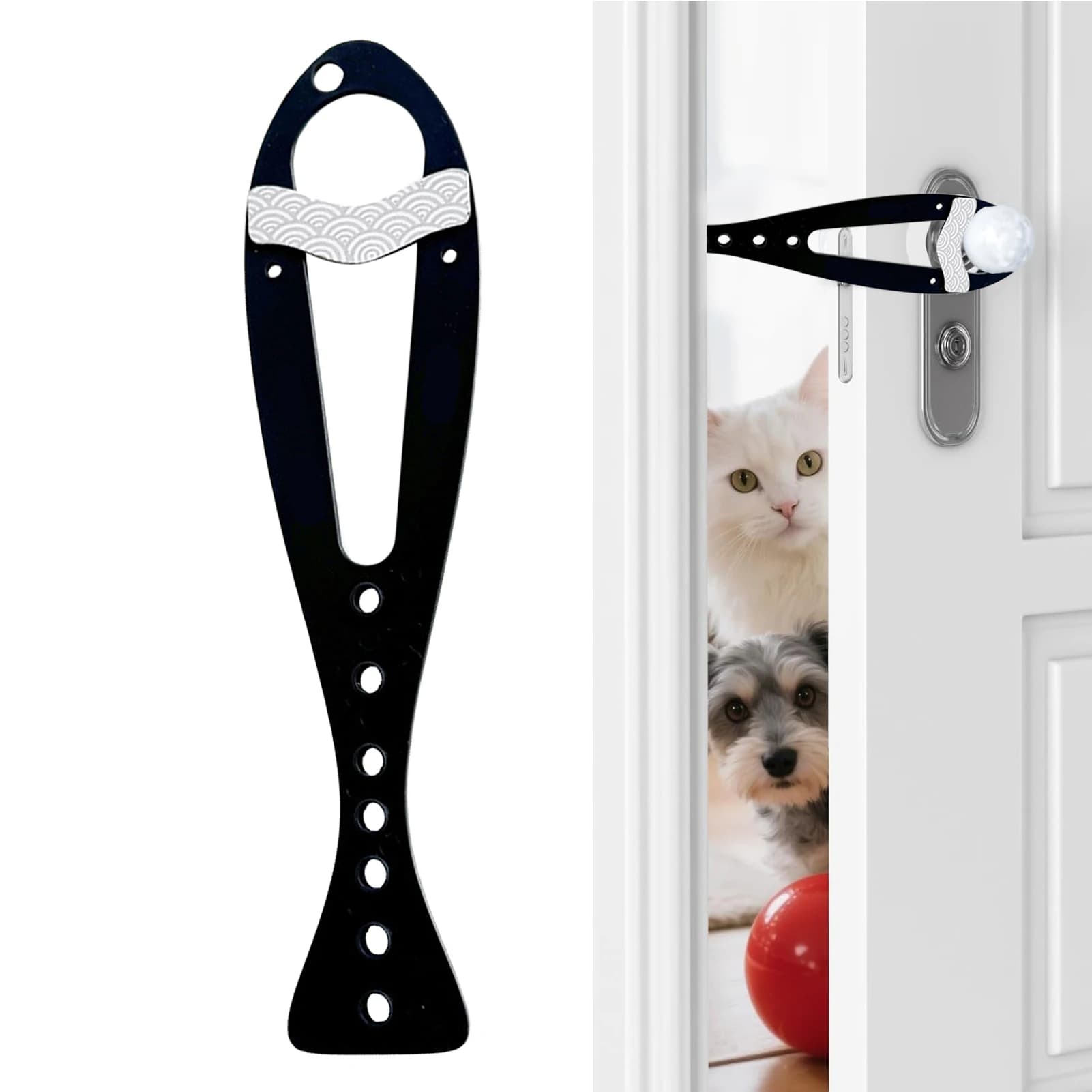 Fermaporta per gatti Fermaporta per cancello per animali domestici Mantieni la porta interna aperta per gatti Per soggiorno Camera da letto Balcone Studio Appartamento Casa