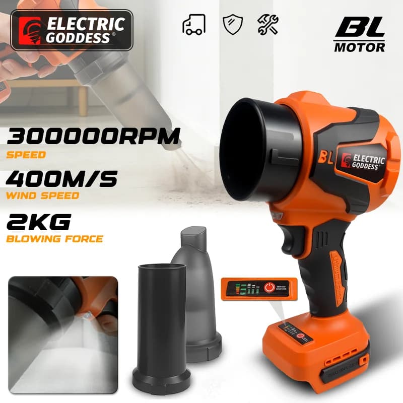 Elettrico Dea Brushless Elettrico Ventilatore di Aria Foglia Trubon Ventilatore Palmare Super Forte Vento Getto Ventilatore Per Makita 18V Batteria Spille