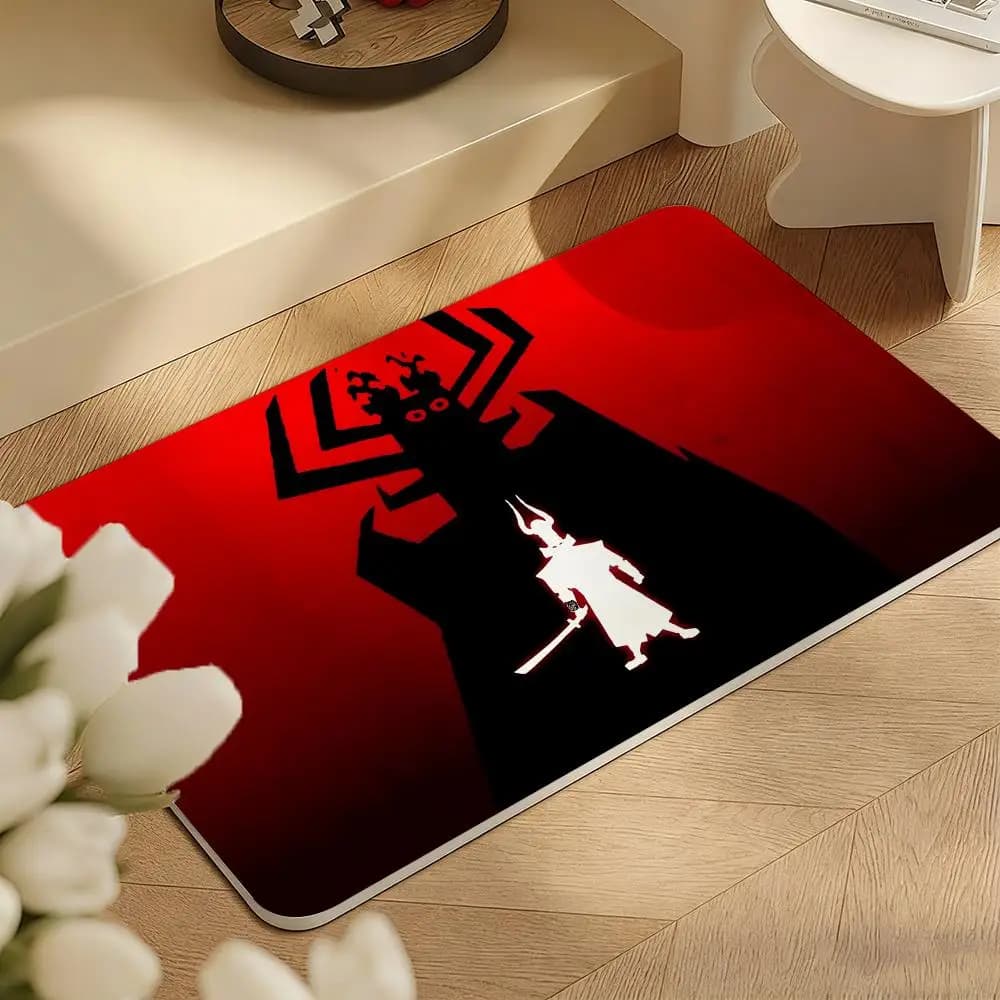 Tappetino da Bagno/Cucina AnimeMovie S-Samurai Jack in Diatomite, Asciugatura Rapida, Antiodore, Antiscivolo