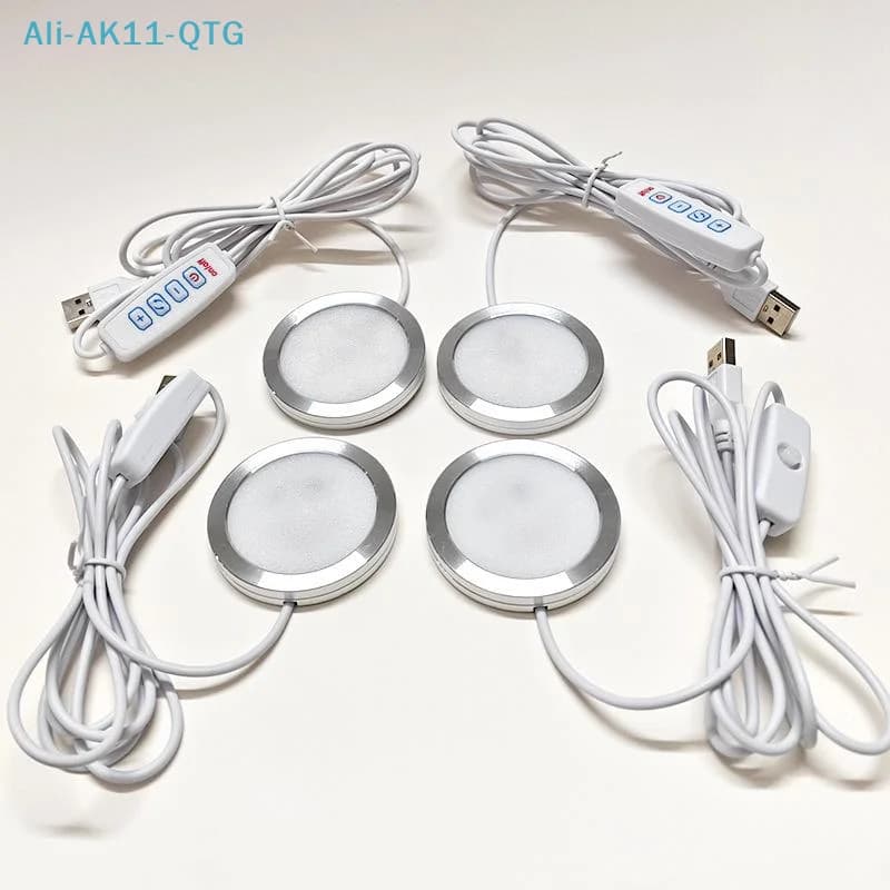 NUOVA Lampada USB Circolare Ultra-sottile in Lega di Alluminio 5V, Accessori per Stampante 3D, Componenti LED, Modello Fai-da-Te, Luce Bianca Calda/Multicolore