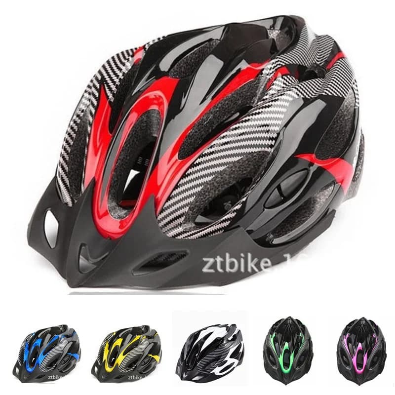Cycling Helmet for Mountain Bike Breathable Mountain Helmet Carbon Fiber Safety Head Cap Outdoor Cycling Helmet