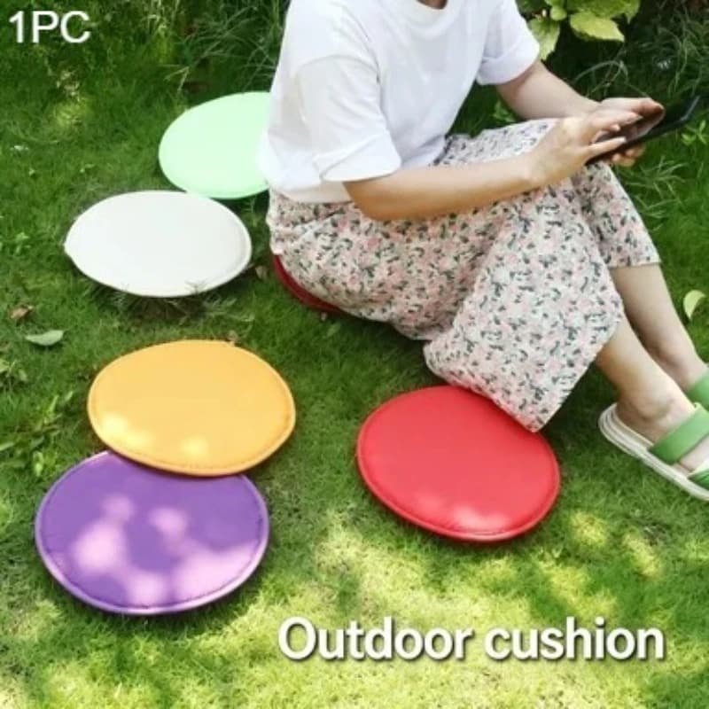 Home Use Thick Circular SpongeCushion, Chair StrapCushion, Simple Fabric Dining ChairCushion, Round Stool Cushion, Cushion, F