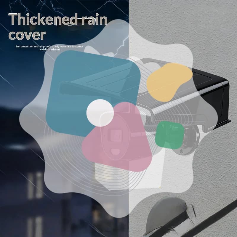 1Set Shield Wall Waterproof Rainproof Cover Protective Covers Turret Dome Cameras Protection Box Security Camera Protection Cas