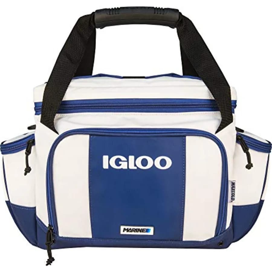 Bag for fishing gear, white/sea