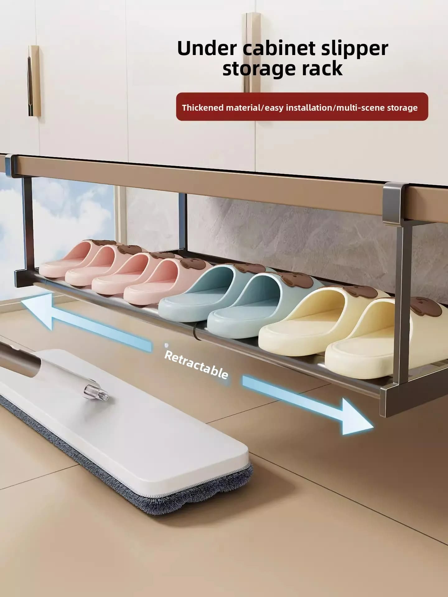 Mobiletto da bagno sotto il lavabo, scaffale portaoggetti, porta carta igienica, portaoggetti da cucina in acciaio inossidabile