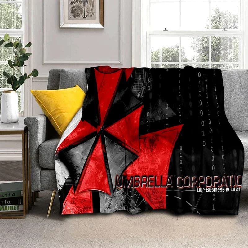 3D R-Resident Evil Gamer Games Blanket,Soft Throw Blanket for Home Bedroom Bed Sofa Picnic Travel Office Rest Cover Blanket 013