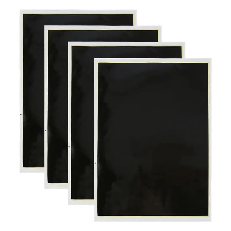 AT29-4 PCS Carta Nera per Incisione Laser, Carta Dimming 39x27cm per Test di Incisione e Messa a Fuoco, Per Vetro, Metallo