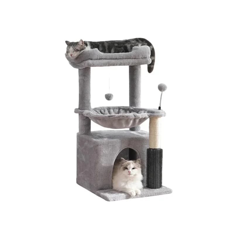 Struttura da arrampicata moderna per torre per albero per gatti in materiale sisal e tiragraffi Prodotti durevoli per le vacanze di Natale