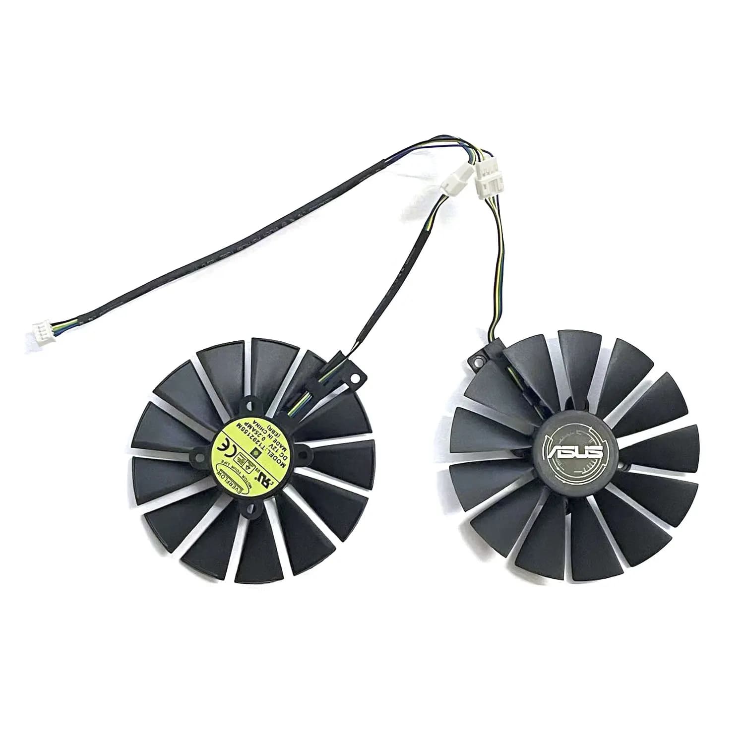 Ventola GPU T129215SM 95mm 4PIN per ASUS STRIX RX 470 580 570 GTX 1050Ti 1070Ti 1080Ti, Raffreddamento per Schede Video Gaming