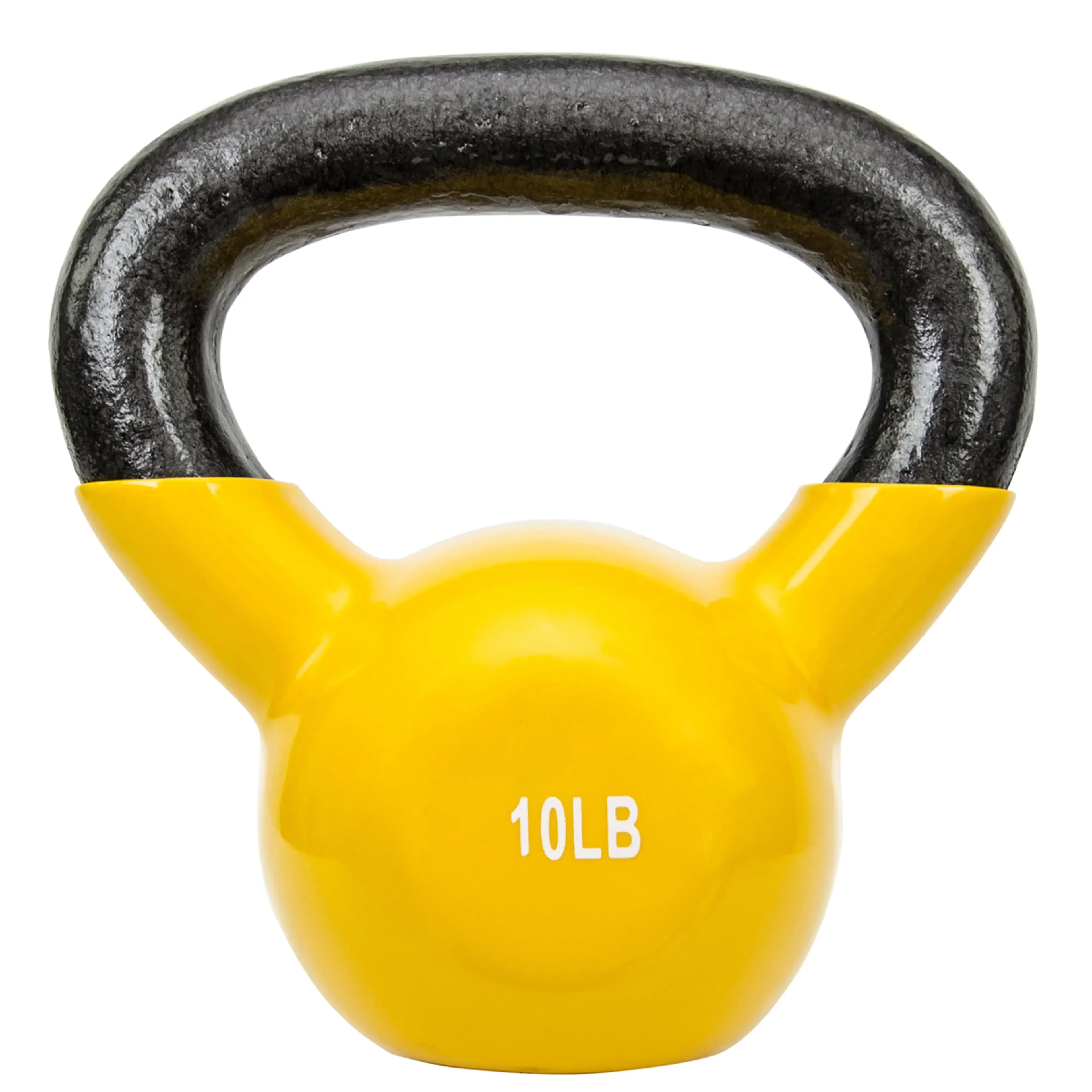 10 pounds Kettlebell vinyl coated weight for full body training, squat, strength and central training, portable design