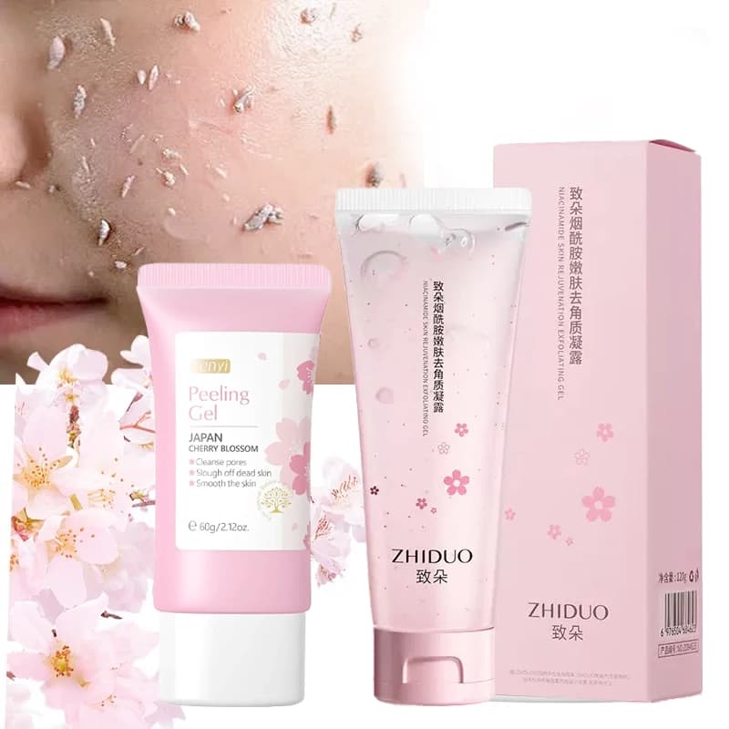 Exfoliating Gel for Deep Cleansing Face, Skin Care, Whitening, Hydrating, Repair, Facial Scrub