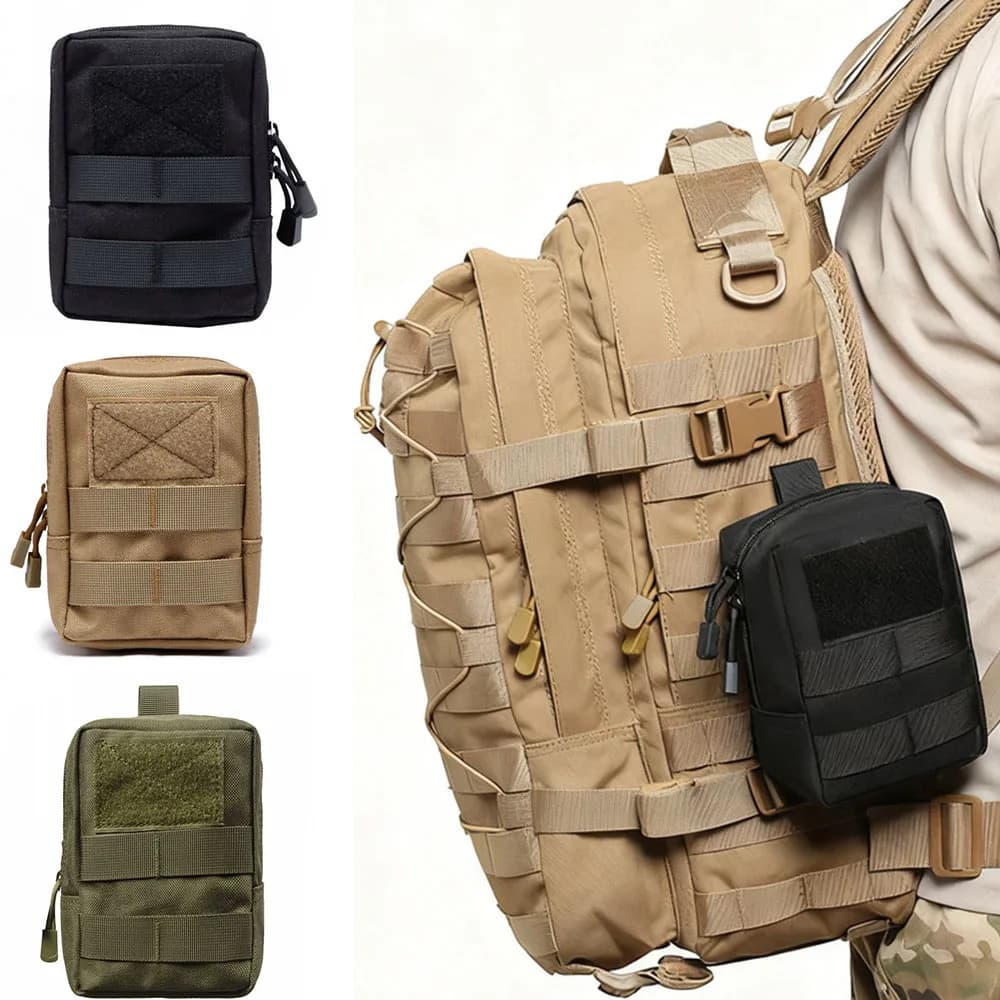 Tactical Molle Utility EDC Waist Bag Medical First Aid Pouch Outdoor Sports Camping Hunting Sundry Waist Belt Pocket