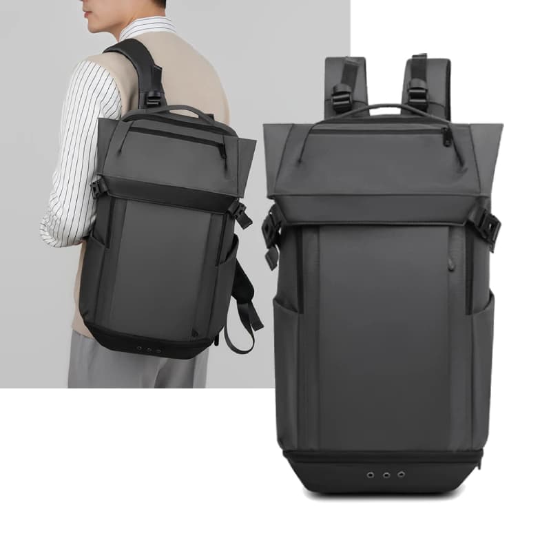 Zaino da arrampicata Uomo Viaggio all'aperto Viaggio Escursionismo Pendolarismo Borsa da campeggio Scarpe Tasca Affari Tempo libero Laptop Zaino universitario