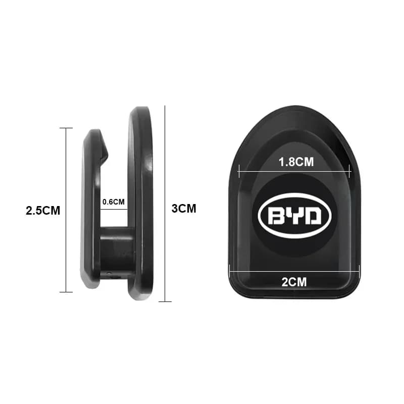 Self Adhesive Car Interior Hook for BYD Seal Dolphin Yuan Plus Seal U Frigate 07 Tang EV Han 2/4Pcs Cable Organizer Key Hanger