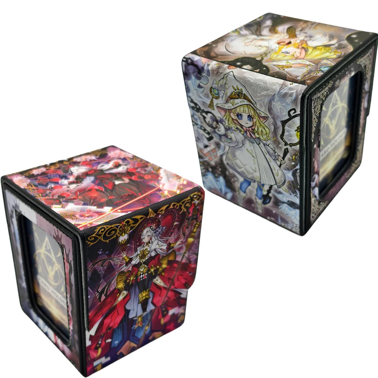 Yu-Gi-Oh! Maliss P White Rabbit Double-window Board Game Card Box Elzette of The White Forest Game Collection Scatola porta carte da gioco