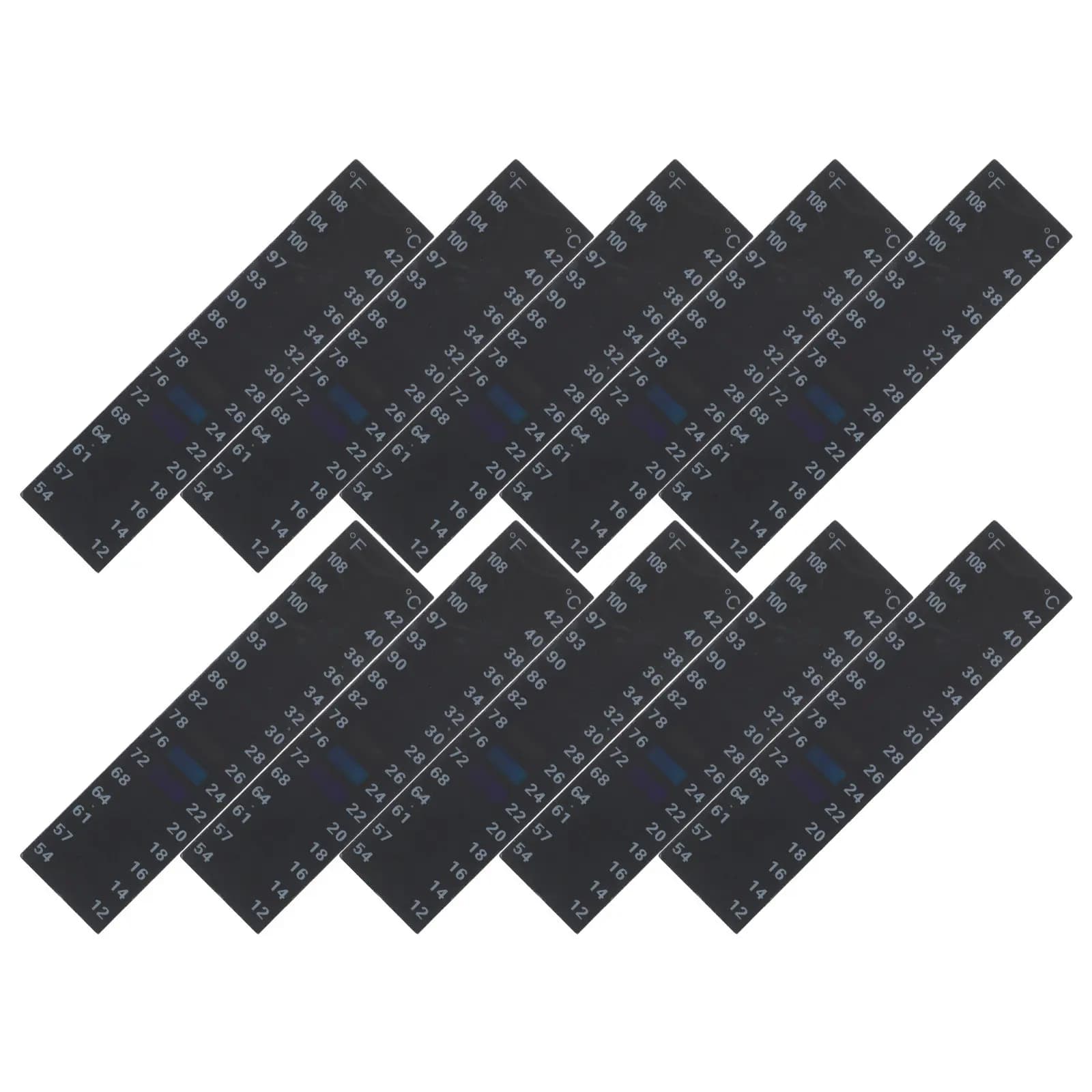 10Pcs Adhesive Liquid Crystal Brewing Temperature Strips Disposable Thermometer Stick on Fermentation Jar Bottle Temperature