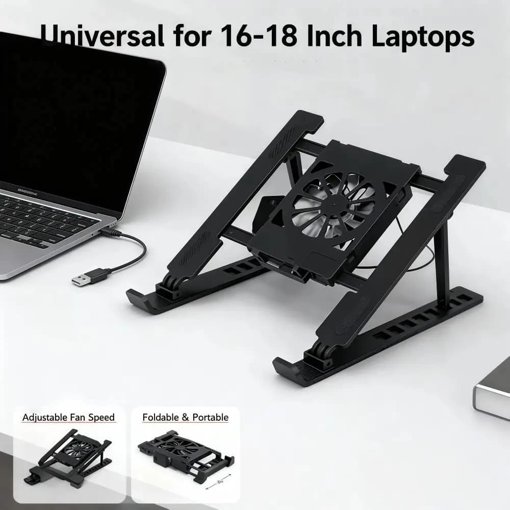 Universal Laptop Cooling Stand Adjustable Foldable Laptop Lift Stand Portable Multi-High Adjustment TabletPC Hanging Holder