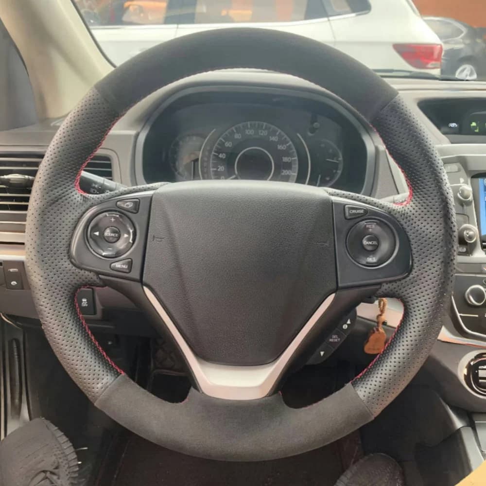 Coprivolante per auto personalizzato 100% Fit coprivolante in morbida pelle scamosciata per accessori auto Honda CR V CRV 2012- 2016