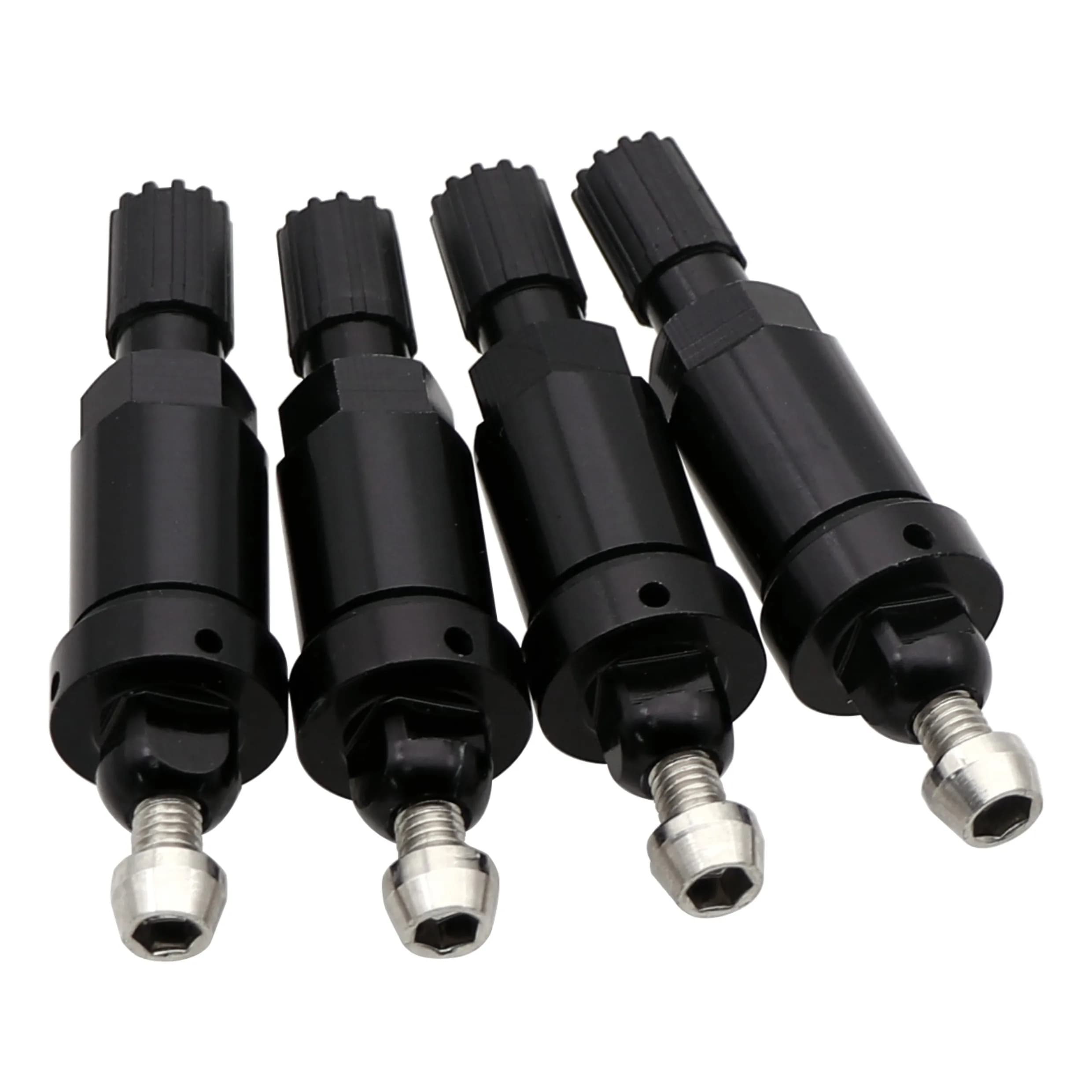 4 pz/set TPMS Valvole per Pneumatici per Mazda per TESLA per Modello Y per Modello 3 Due Colori Nero Argento Tubeless Valvola per Pneumatici