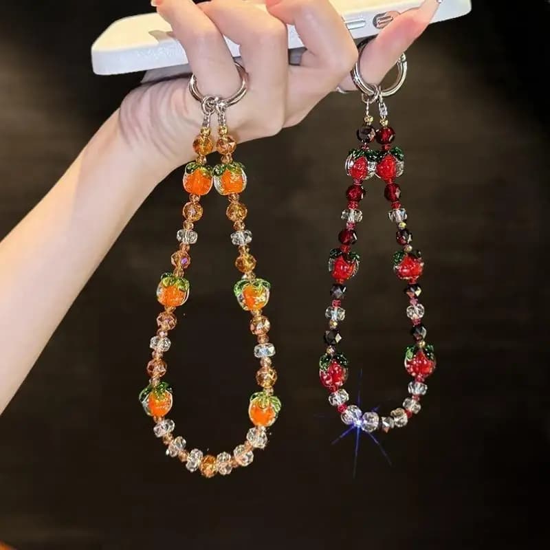 Catena per cellulare in cristallo di lusso, leggera, lunga tracolla, corda sospesa, sentimenti di fascia alta, accessorio elegante per smartphone