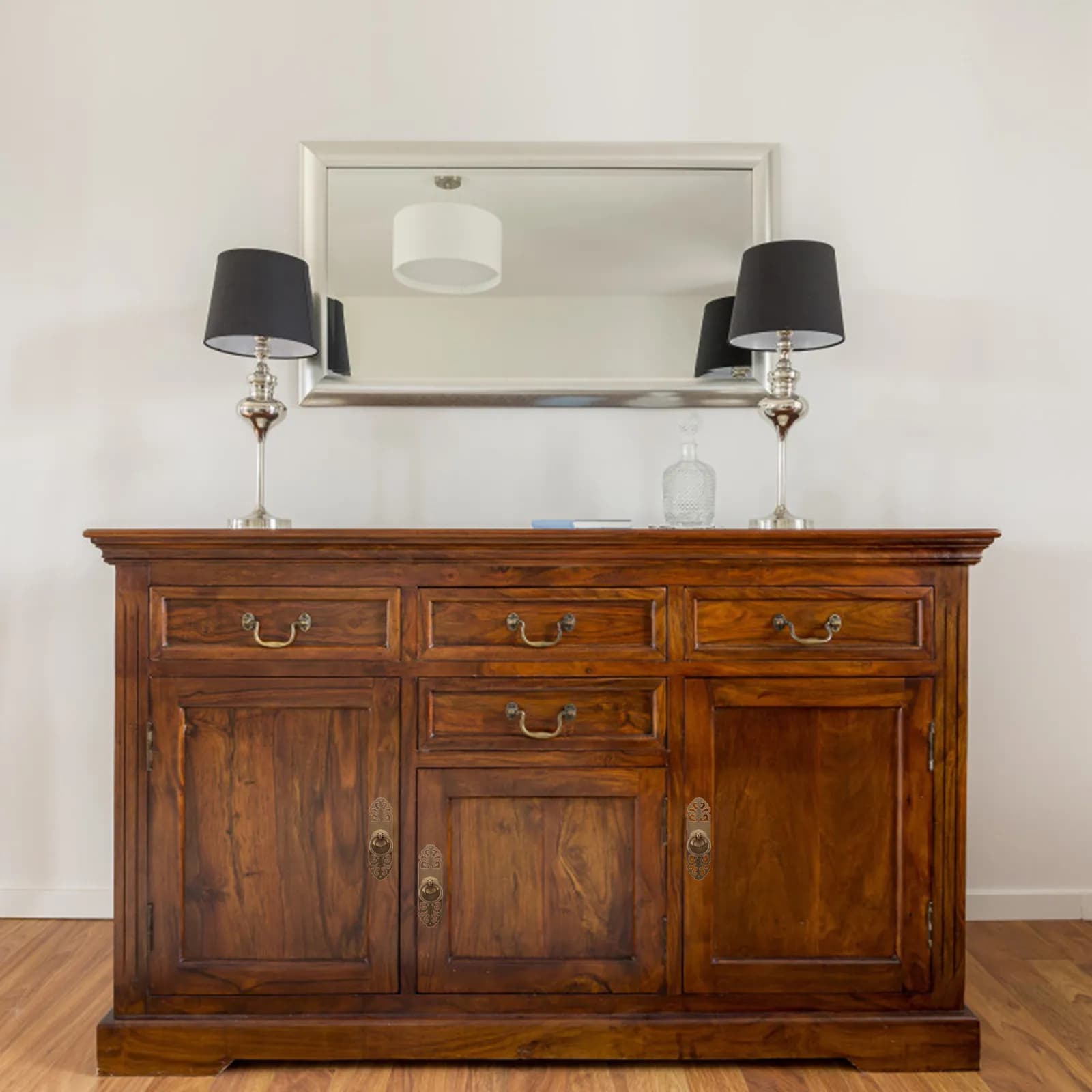 Set di Maniglie in Ottone Massiccio Stile Vintage per Armadi, Cassetti e Porte, Design Tradizionale Cinese Ergonomico